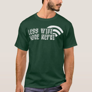 Camiseta Menos Wifi Más Mormón Misionero Nefi LDS H