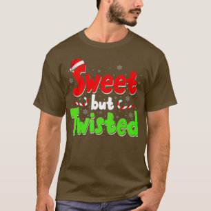 Camiseta Mens4, Navidades de caña de candy dulce pero torci