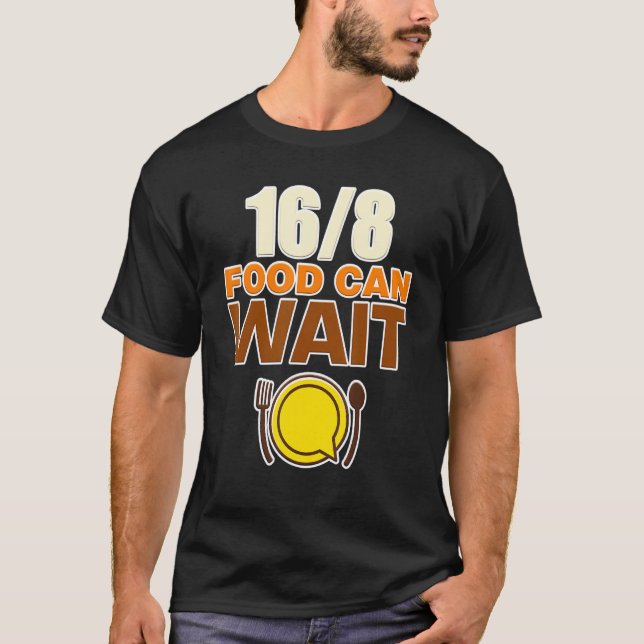 Camiseta Mens 168 Alimentos Pueden Esperar Nutrición En ayu (Anverso)