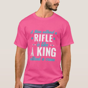 Camiseta Mens 2ª Enmienda Rifle Cazando A Un Hombre Sin R