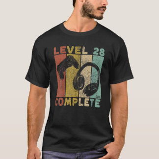 Camiseta Mens 28Th Birthday Men Gaming T Level 28 Complete