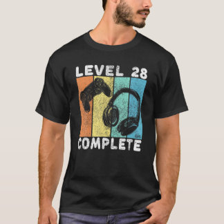 Camiseta Mens 28Th Birthday Men Gaming T Level 28 Complete