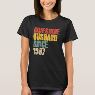 Camiseta Mens 36th Wedding Anniversary for Him Awesome Husb