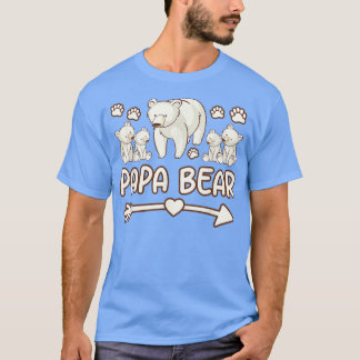 Camiseta mens 4 cubs t shirts, daddy bear tshirts for fathe