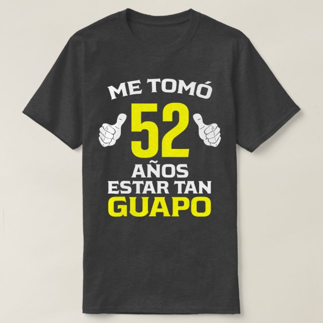 Camiseta Mens 52 Anos Regalo de Cumpleanos 52 para el (Diseño del anverso)