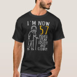 Camiseta Mens 57th Birthday For Him I'm Now 57 Years Old<br><div class="desc">Mens 57th Birthday For Him I'm Now 57 Years Old Cool BDay Gift. Perfect gift for your dad,  mom,  papa,  men,  women,  friend and family members on Thanksgiving Day,  Christmas Day,  Mothers Day,  Fathers Day,  4th of July,  1776 Independent day,  Veterans Day,  Halloween Day,  Patrick's Day</div>