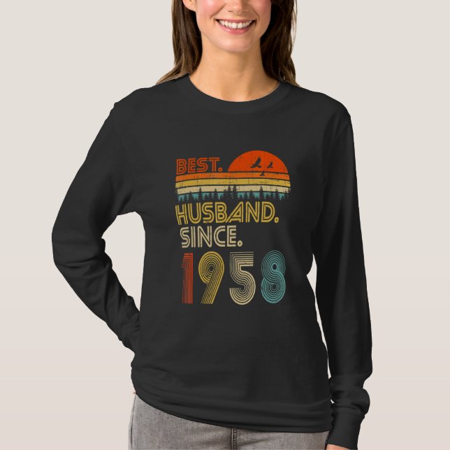 Camiseta Mens 64th Wedding Anniversary  Best Husband Since  (Anverso)