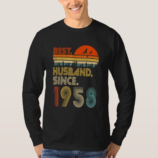 Camiseta Mens 64th Wedding Anniversary  Best Husband Since  (Anverso)