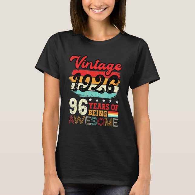 Camiseta Mens 96th Birthday  Cool Bday Idea Turning 96 Year (Anverso)