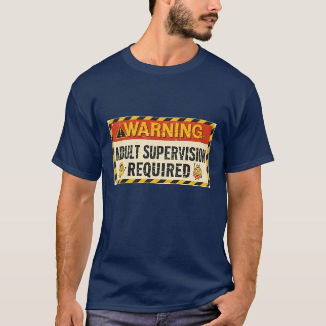 Camiseta Men's Adult Supervision Shirt (Anverso)