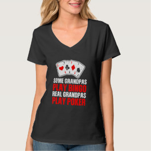 Camiseta Mens Algunos Abuelos Juegan Bingo Real Grandpas Pl