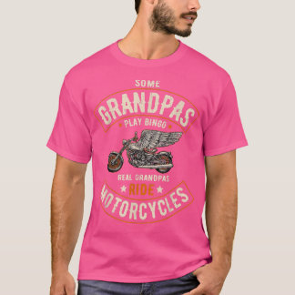 Camiseta Mens Algunos Abuelos Juegan Bingo Real Grandpas Ri