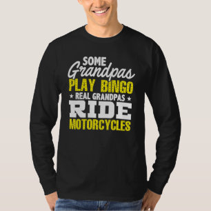 Camiseta Mens Algunos Abuelos Juegan Bingo Real Grandpas Ri