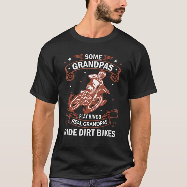 Camiseta Mens Algunos Abuelos Juegan Bingo Real Grandpas Ri (Anverso)