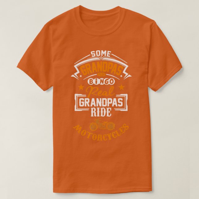 Camiseta Mens Algunos Abuelos Juegan Bingo Real Ried Motorc (Diseño del anverso)