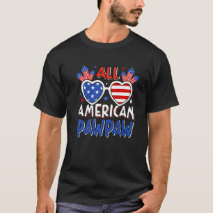 Camiseta Mens All American Pawpaw 4 De Julio Bandera Estado