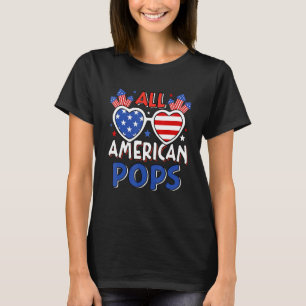 Camiseta Mens All American Pops 4 De Julio Bandera S