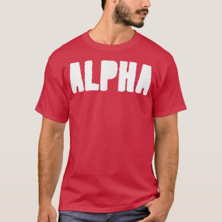 Camiseta Mens ALPHA Gym Fitness Workout Bodybuilding Motiva