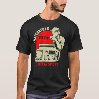 Camiseta Mens Amateur Radio Contact Sport CB Radio Gift Ama
