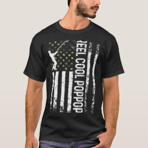 Camiseta Mens American Flag Reel Guay Poppop Para Daddy Hus