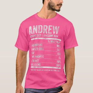 Camiseta Mens Andrew Nutrition Nombre Personalizado Funny N