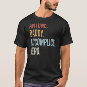 Camiseta Mens Antone Daddy Accomplice Hero estilo retro Vin