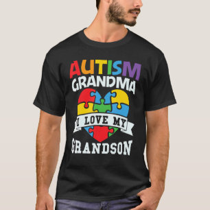 Camiseta Mens Autism Spectrum Disorder Abuela Awarenes