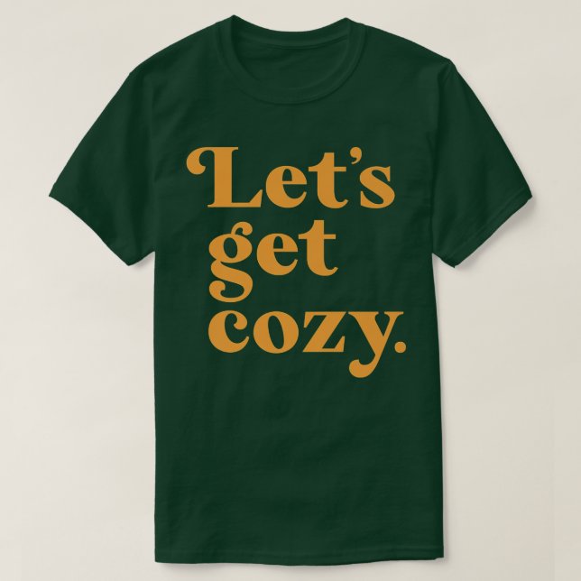 Camiseta Mens Autumn Quote Cozy (Diseño del anverso)