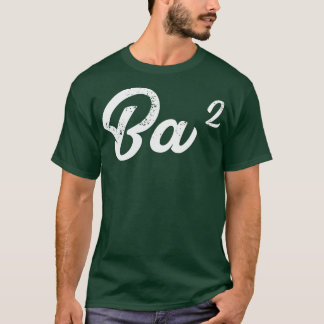 Camiseta Mens Ba Squared Baba Abuelo Matemática divertida u