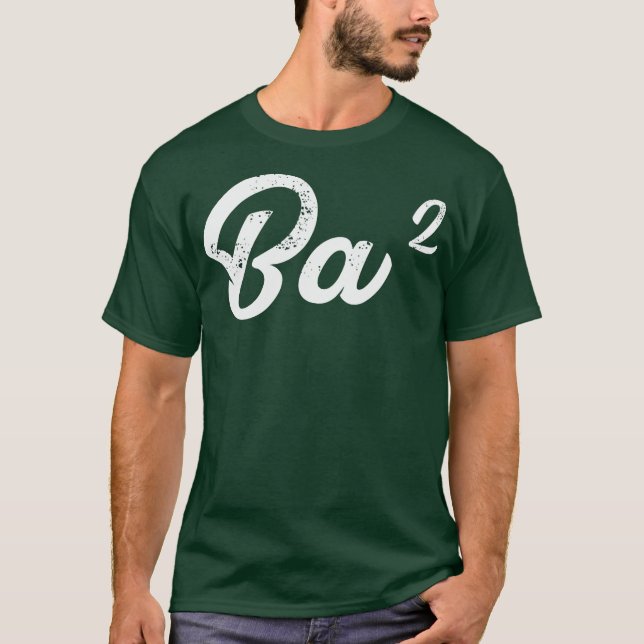Camiseta Mens Ba Squared Baba Abuelo Matemática divertida u (Anverso)