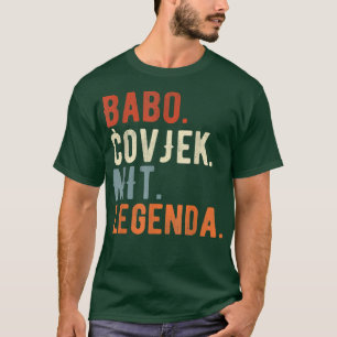 Camiseta Mens Babo Bosnia Padre Bosnio Papá Bosna