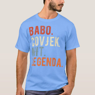 Camiseta Mens Babo Bosnia Padre Bosnio Papá Bosna