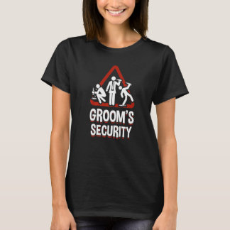 Camiseta Mens Bachelor Party Grooms Security