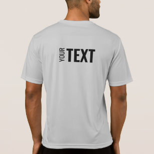 Camiseta Mens Back Side Print Template Modern Sport