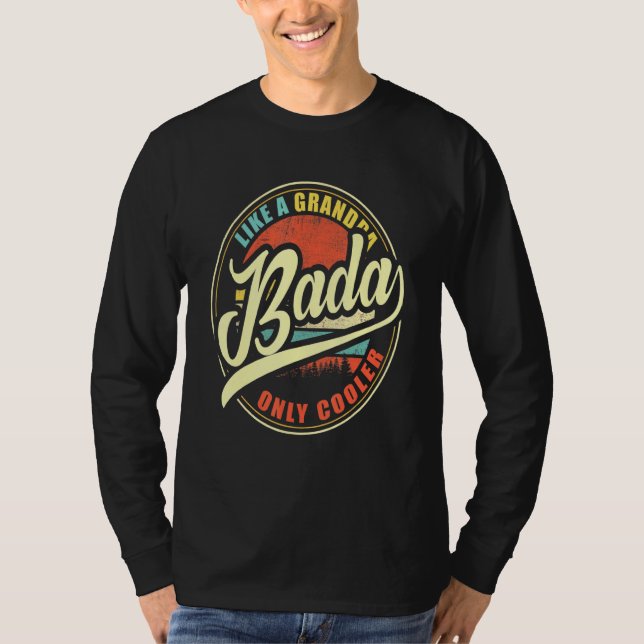 Camiseta Mens Bada Like A Grandpa Only Cooler (Anverso)