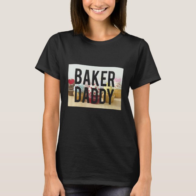 Camiseta Mens Baker Daddy Dough Baker Bread Dice (Anverso)