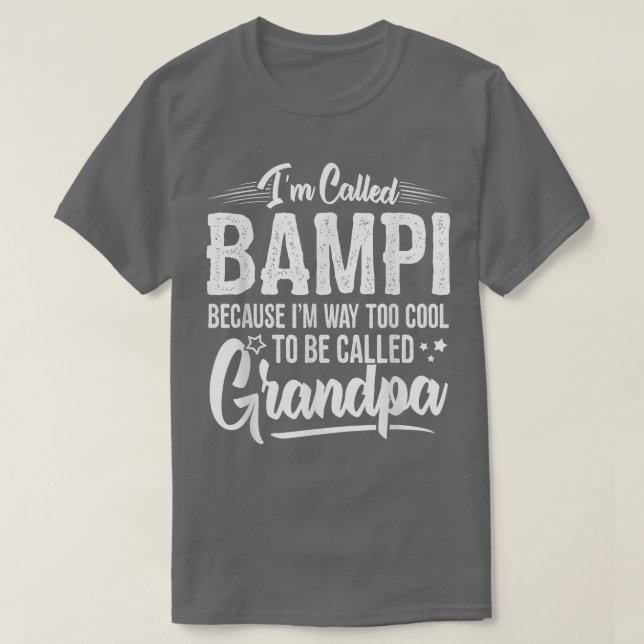Camiseta Mens Bampi Tee  from Grandchildren Funny Grandfath (Diseño del anverso)