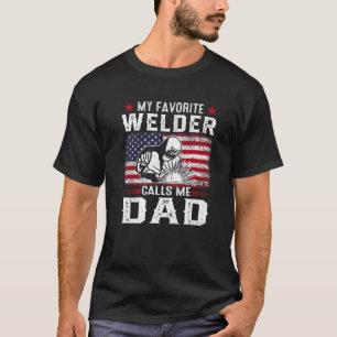 Camiseta Mens Bandera Americana Mi soldado favorito me llam