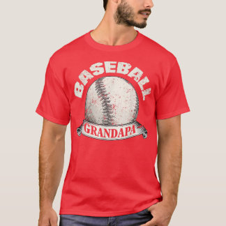 Camiseta Mens Baseball Grandpa Funny Baseball Grandfather F