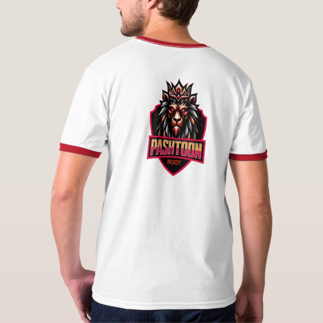 Camiseta Men's Basic Ringer T-Shirt afghan (Reverso)