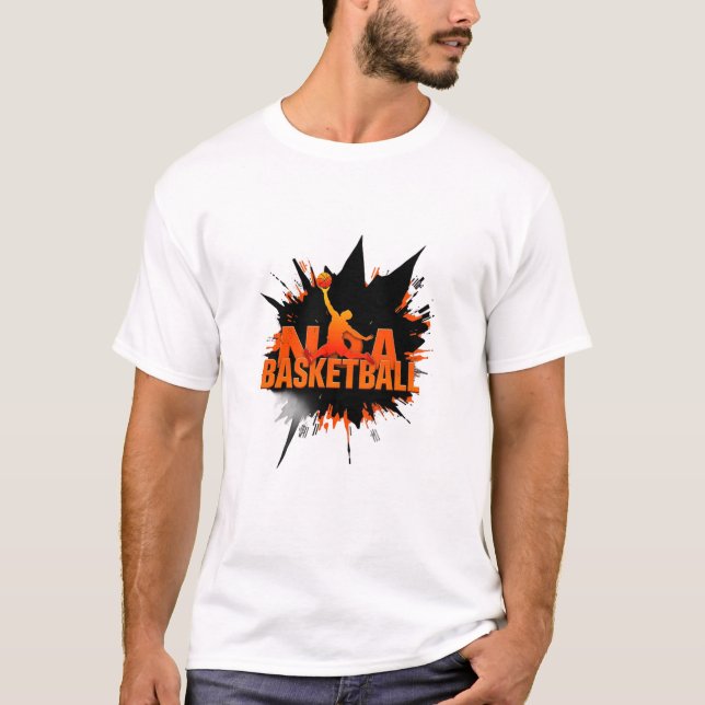Camiseta Men's Basic T-Shirt BASKETBALL (Anverso)