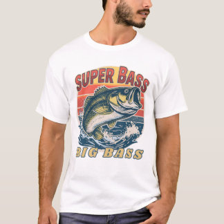 Camiseta Men's Basic T-Shirt Super Bass Big Bass