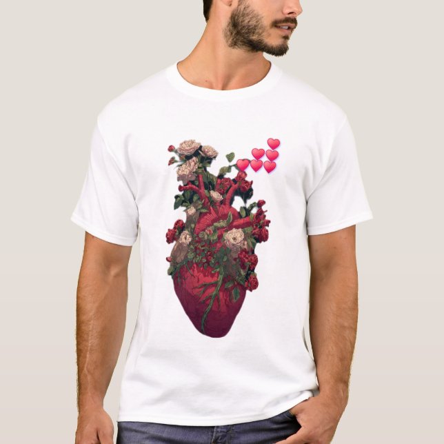 Camiseta Men's Basic T-Shirt, the anatomy of love  (Anverso)