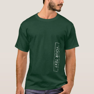 Camiseta Mens Basic Tee Shirt Trendy Deep Forest Green