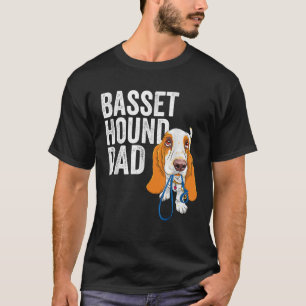 Camiseta Mens Basset Hound Dad Divertido de Perro Cute Love