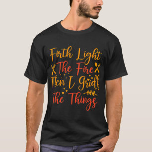 Camiseta Mens BBQ barbacoa parrillada barbacoa por la noche