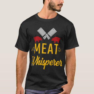 Camiseta Mens BBQ Carne Whisperer Beef Barbacoa Master