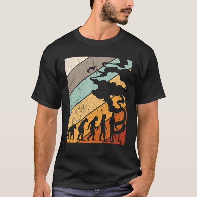 Camiseta Mens BBQ Grilling Evolution Gift Grill Master (Anverso)