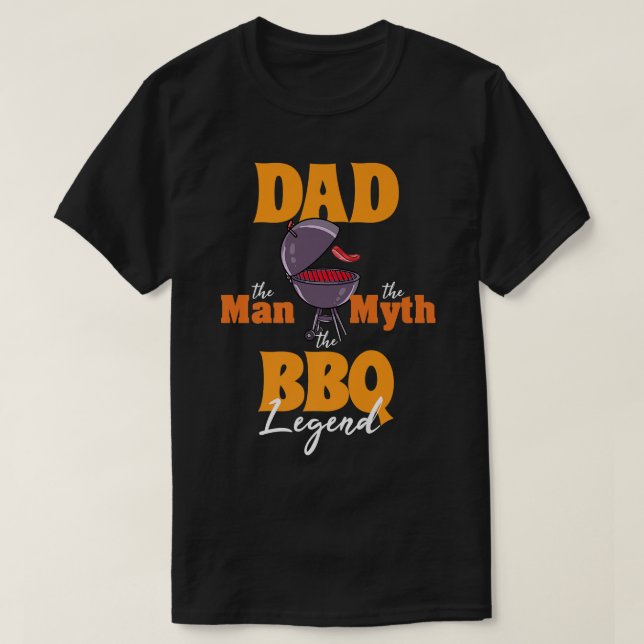 Camiseta Mens BBQ Smoker Dad Grilling Grill Master de Padre (Diseño del anverso)