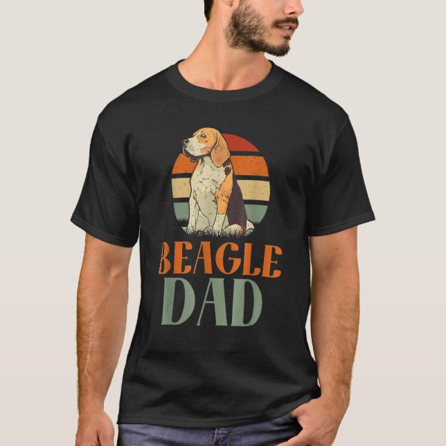 Camiseta Mens Beagle Dad Beagle Father Beagle Owner Fathers (Anverso)